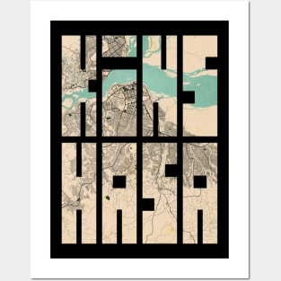 Kinshasa, Congo City Map Typography - Vintage Posters and Art